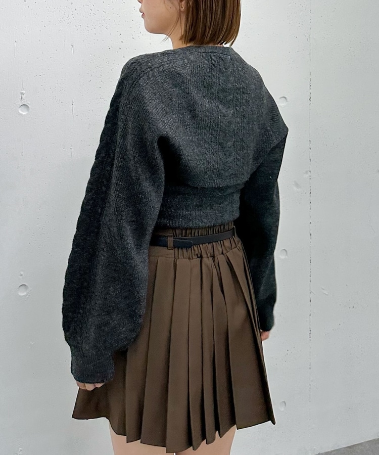 ケーブルニットボレロアンサンブル(M GRAY): トップス｜PMbox P&M