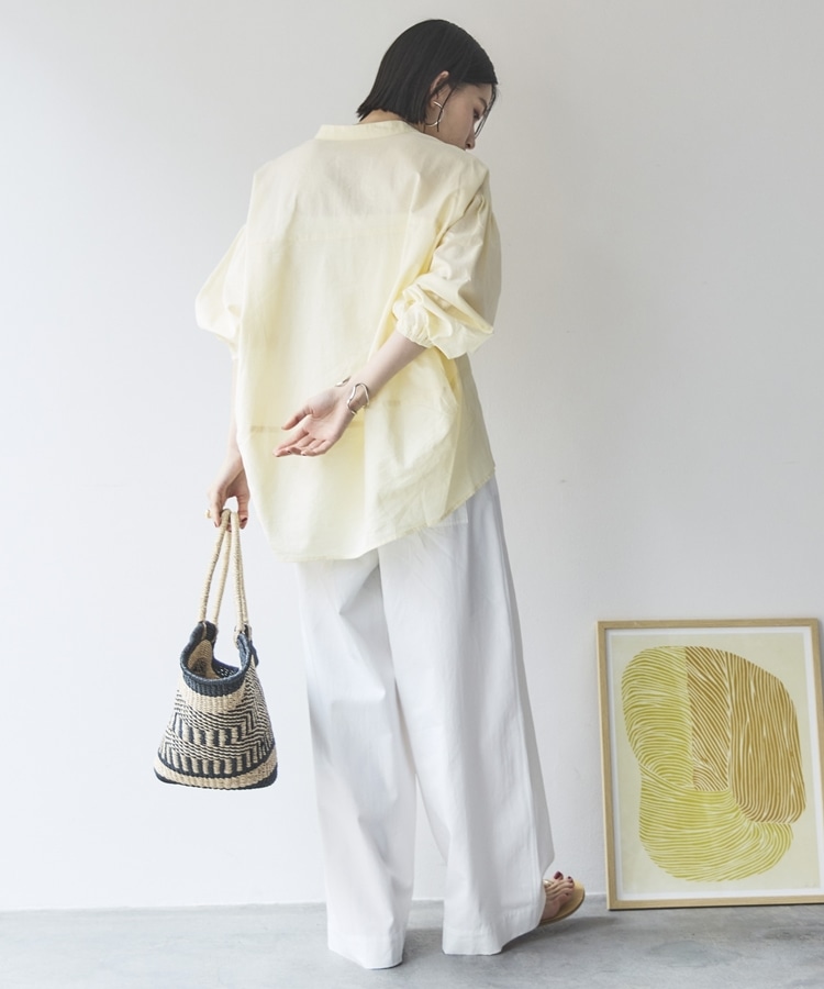 タックワイドパンツ(36 WHITE): パンツ｜PMbox P&M OFFICIAL ONLINE