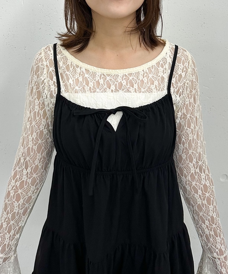 ティアードキャミチュニック(M BLACK): トップス｜PMbox P&M OFFICIAL