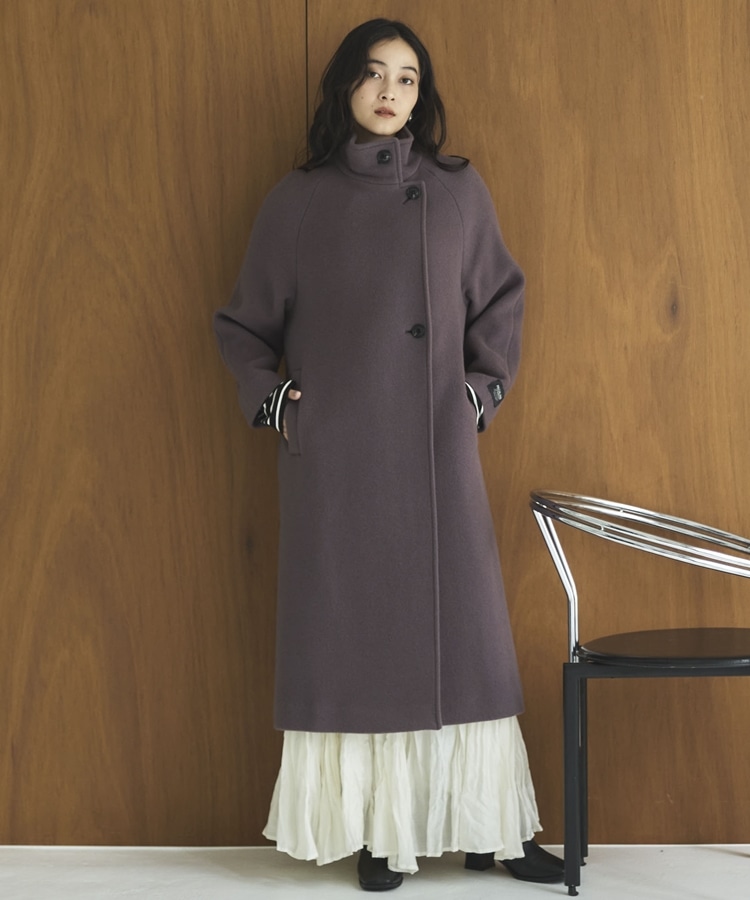 スタンドカラーコート(S CHARCOAL GRAY): アウター｜PMbox P&M