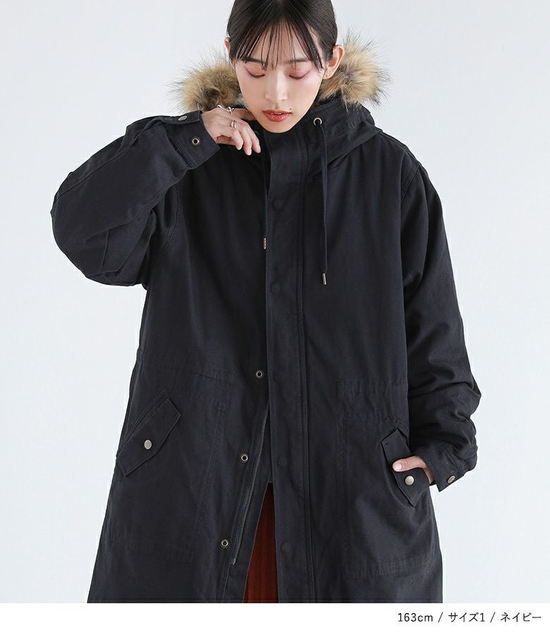 somari imaginationライナー付き3wayモッズコート』