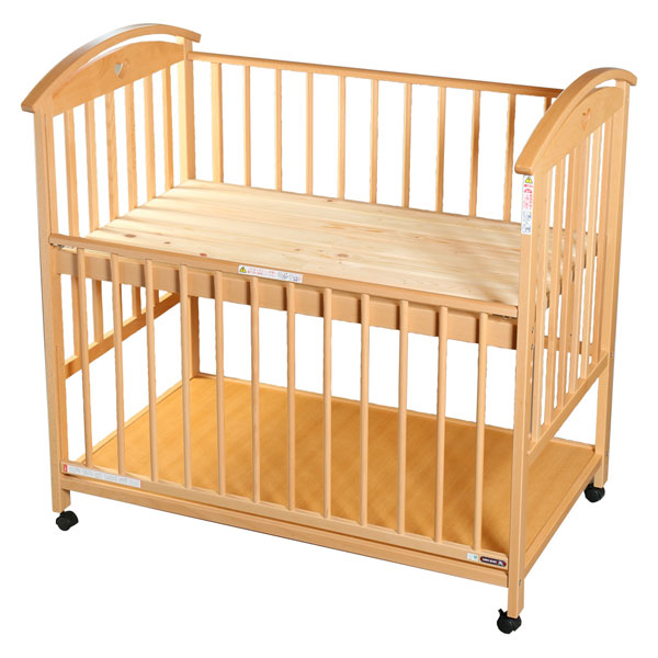 サワベビー 日本製ハイタイプベッド V型オットー ナチュラル 澤田工業