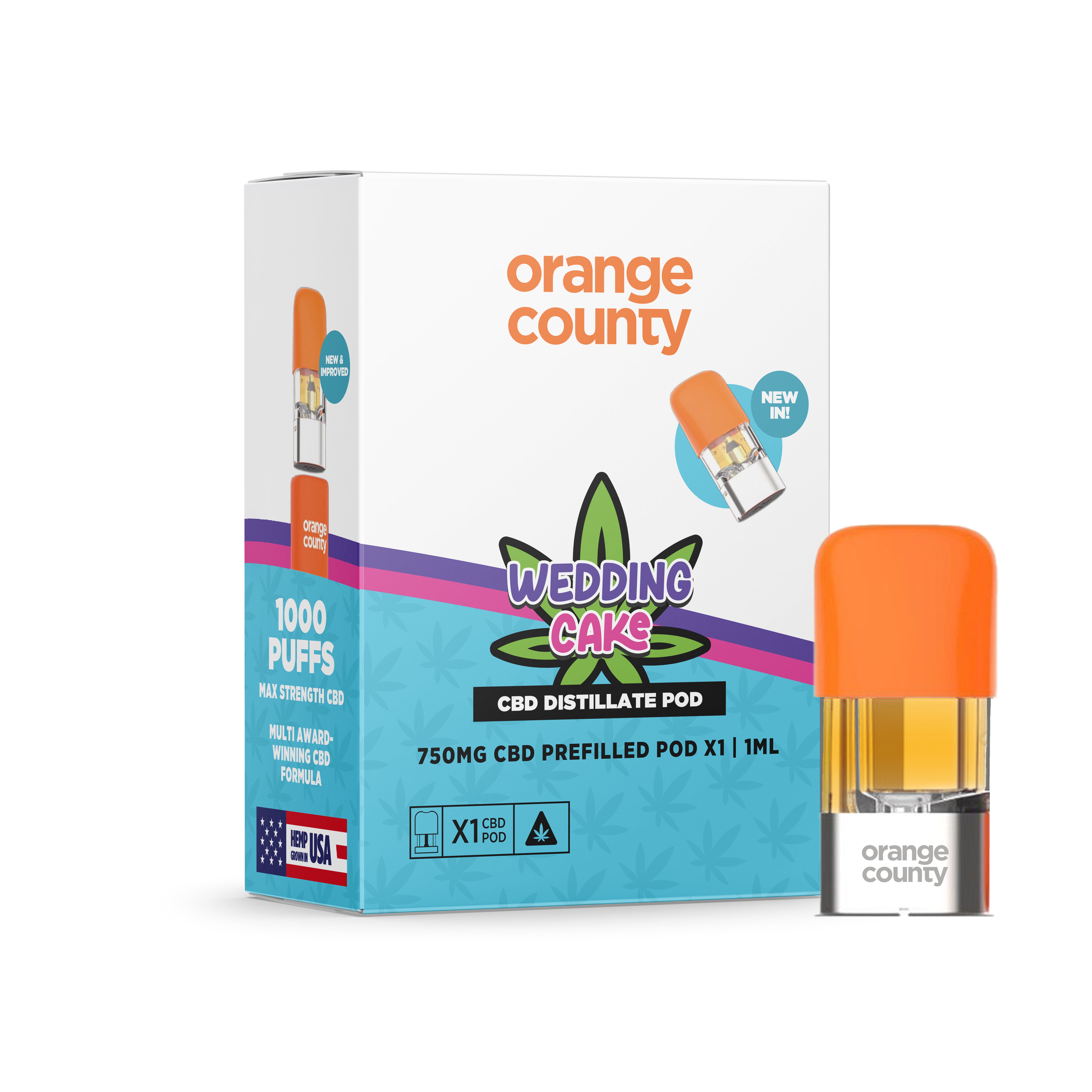 Wedding Cake OG 1ml Replacement Pod - (750mg) – Orange County CBD