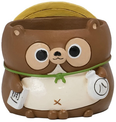 リトルレジンポット たぬきの置物 : 正月雑貨 ｜ YDMオンラインストア