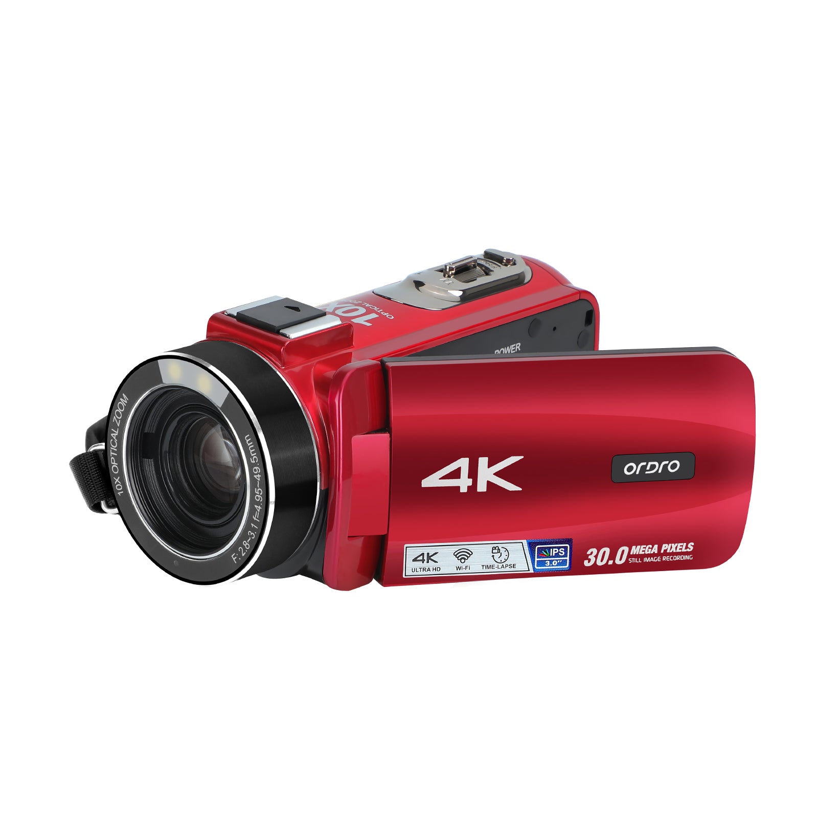 Ordro Z88 10X Optical Zoom Camcorder | Best Budget 4K Camera for