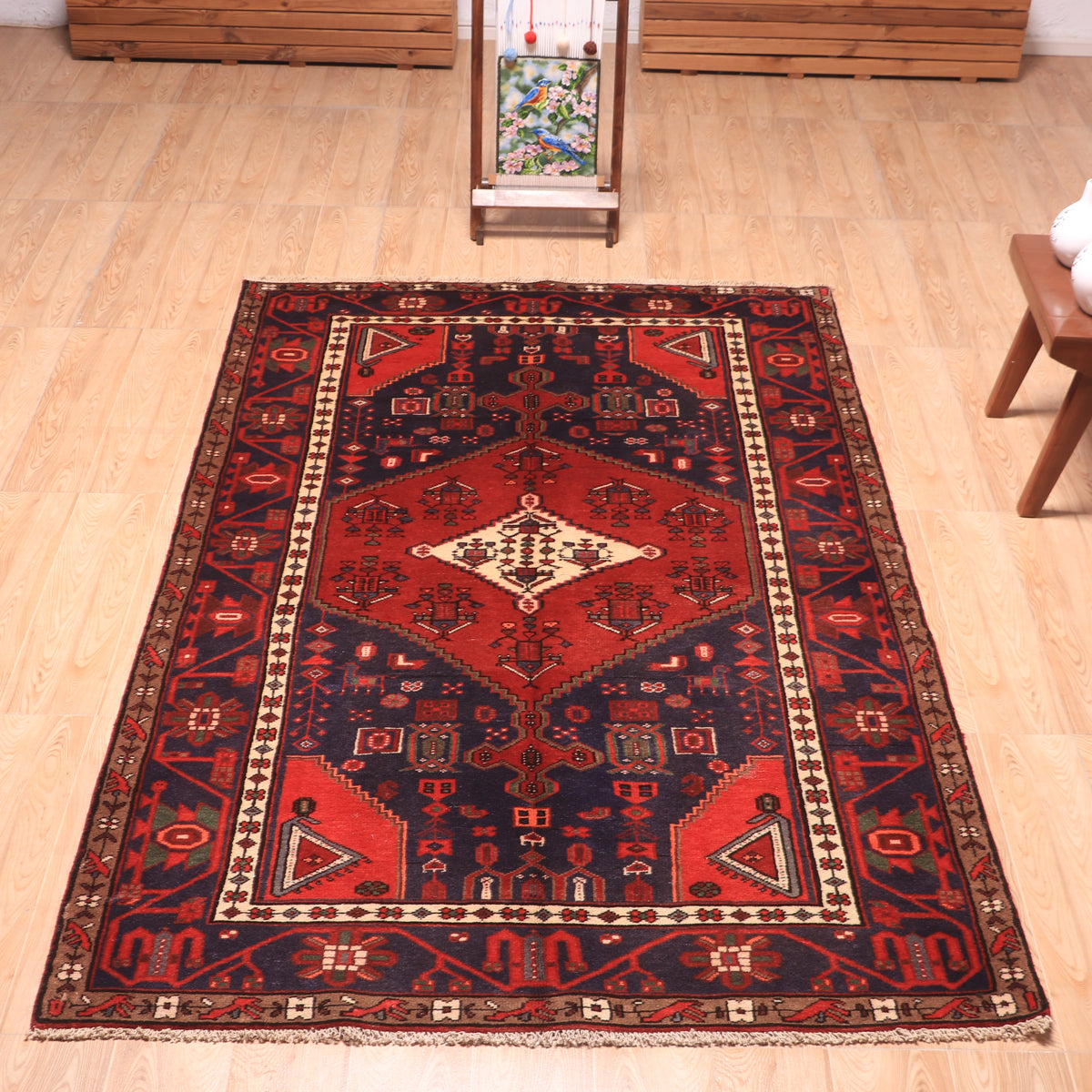 ペルシャ絨毯 (ハマダン) 200×126cm（FL-70151） – ギャッベ＆ペルシャ