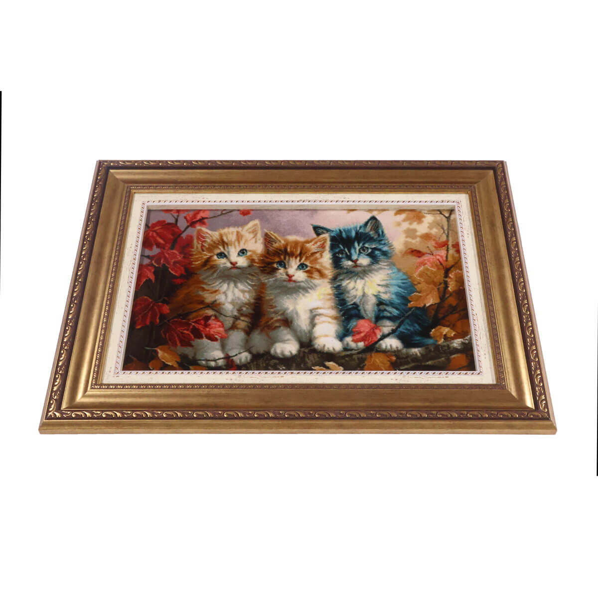 ペルシャ絨毯 タブリーズ産 絵画絨毯 80×59cm（FP-70266） – ギャッベ