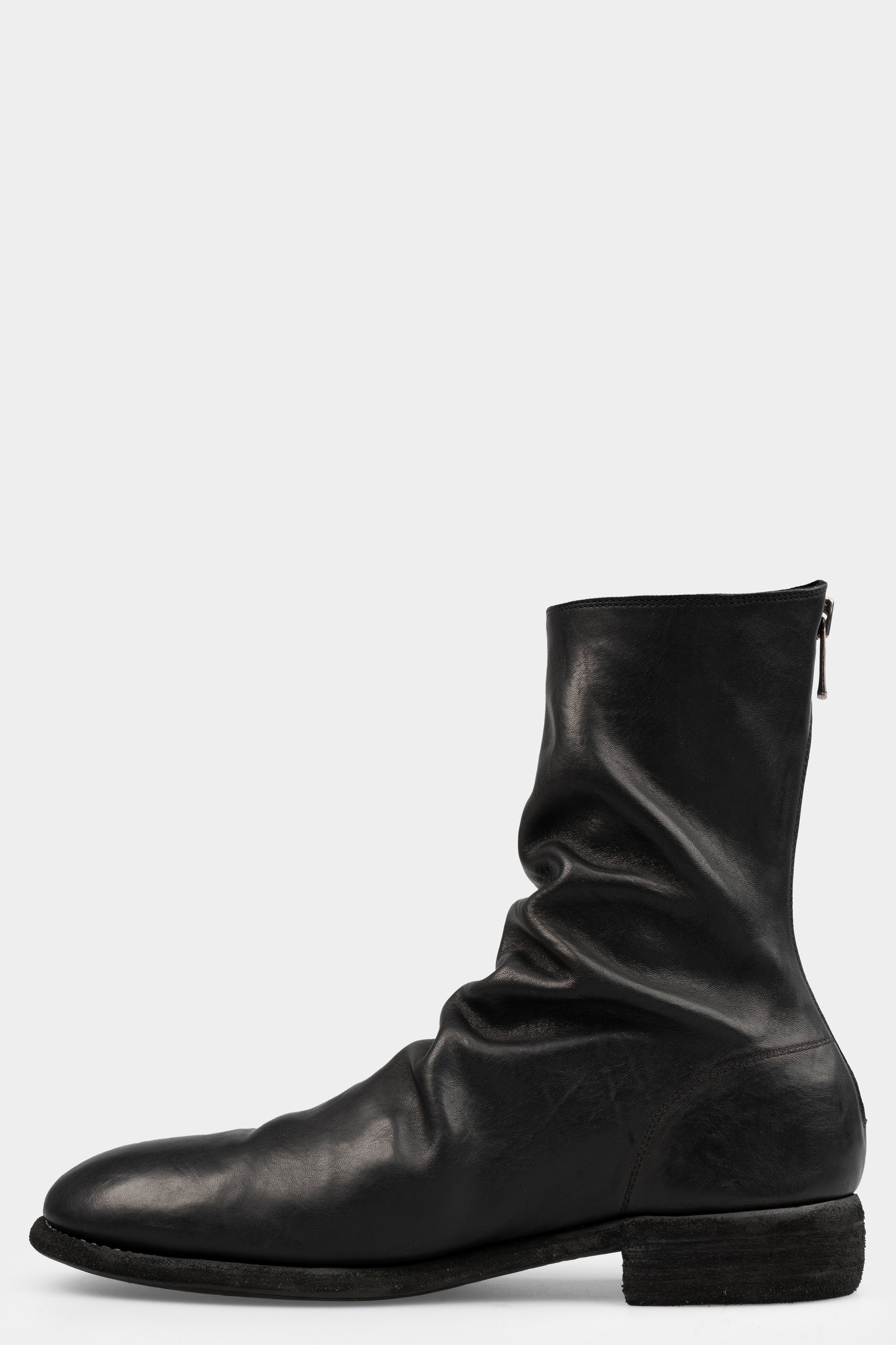 Guidi 988X - Back zip leather boots, Black / Full Grain – ORIMONO.eu