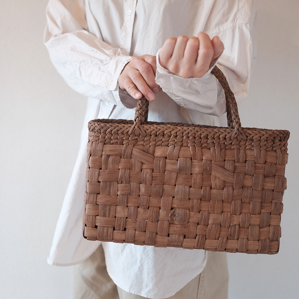 山葡萄 かごバッグ 市松編み 国産 | ORIORI