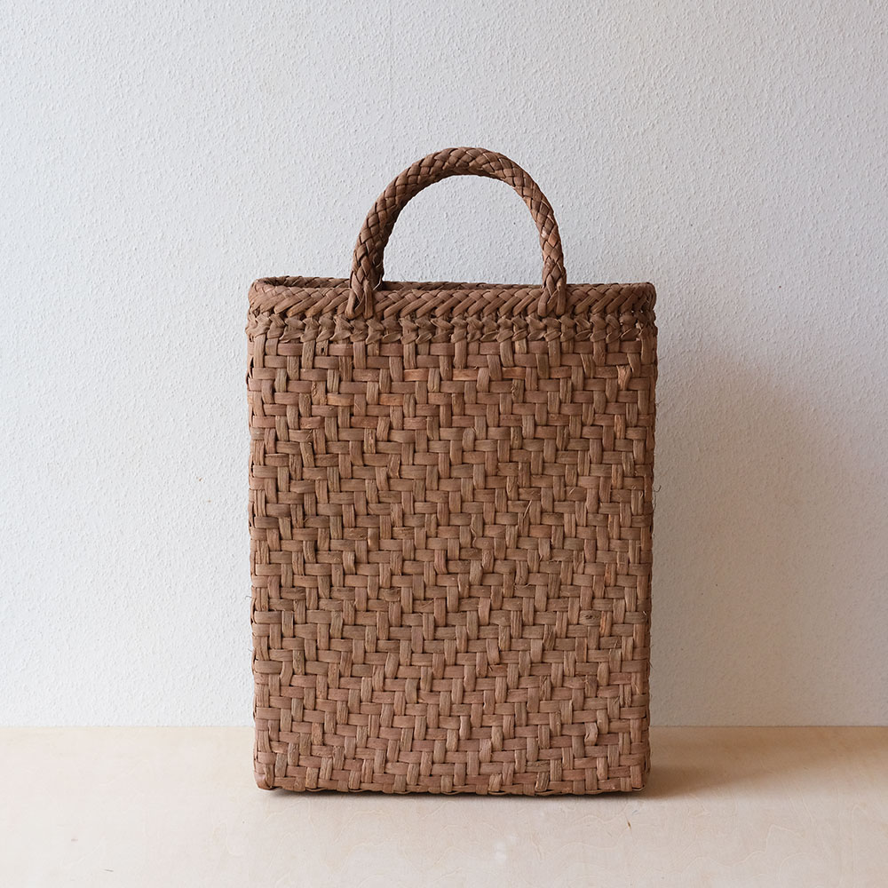 山葡萄 かごバッグ 網代編み 縦長 | ORIORI