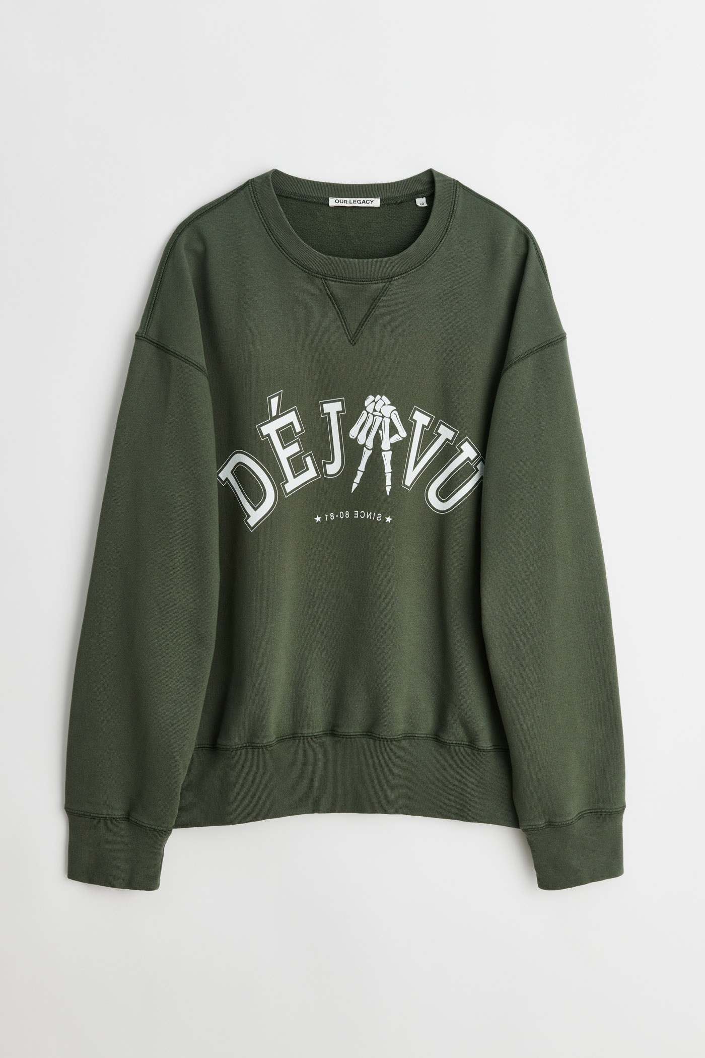 Our Legacy - Base Sweat Green Deja Vu Print