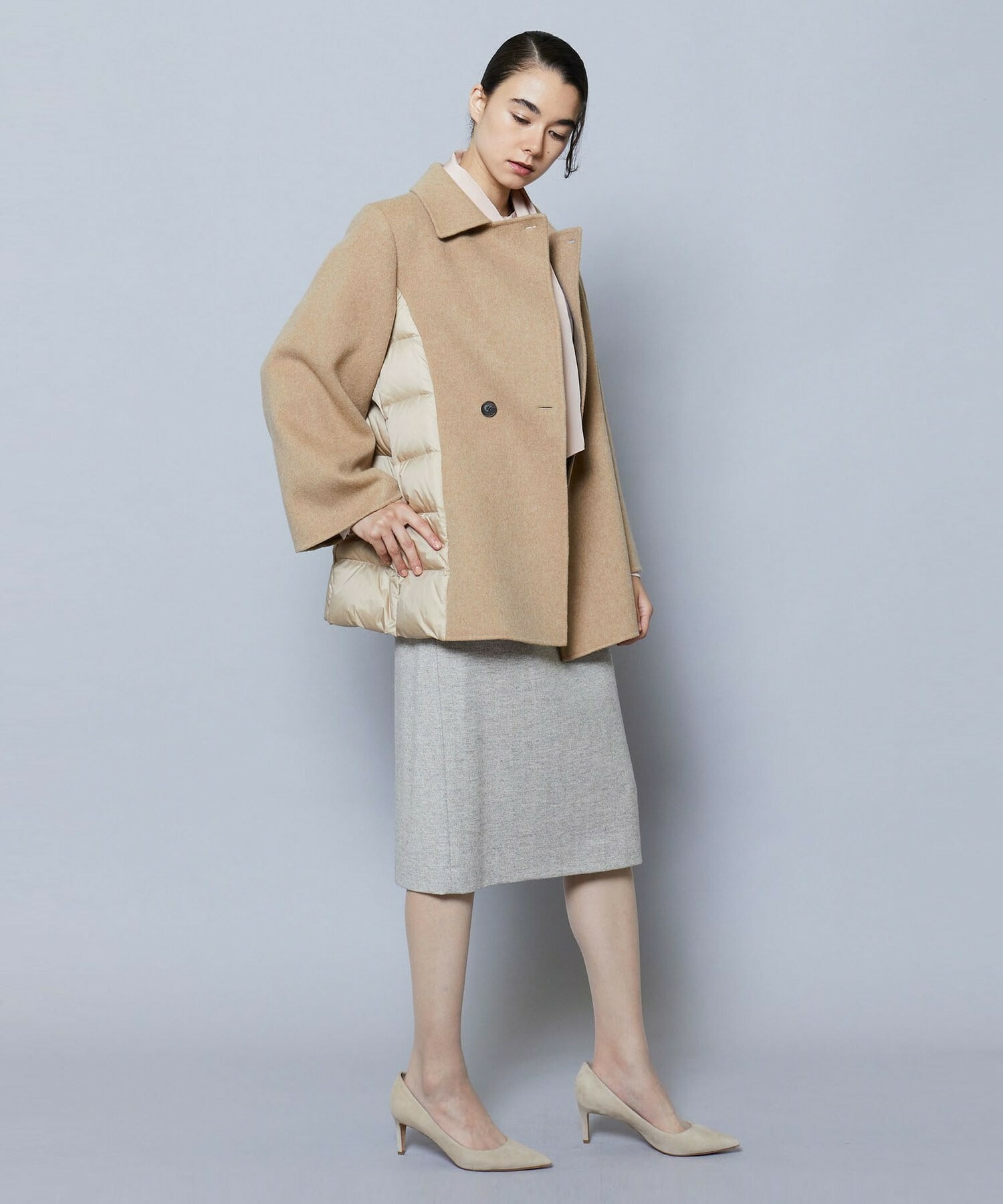 ウールリバーダウンショートコート】｜【wb(ダブルビー)】｜BIGI