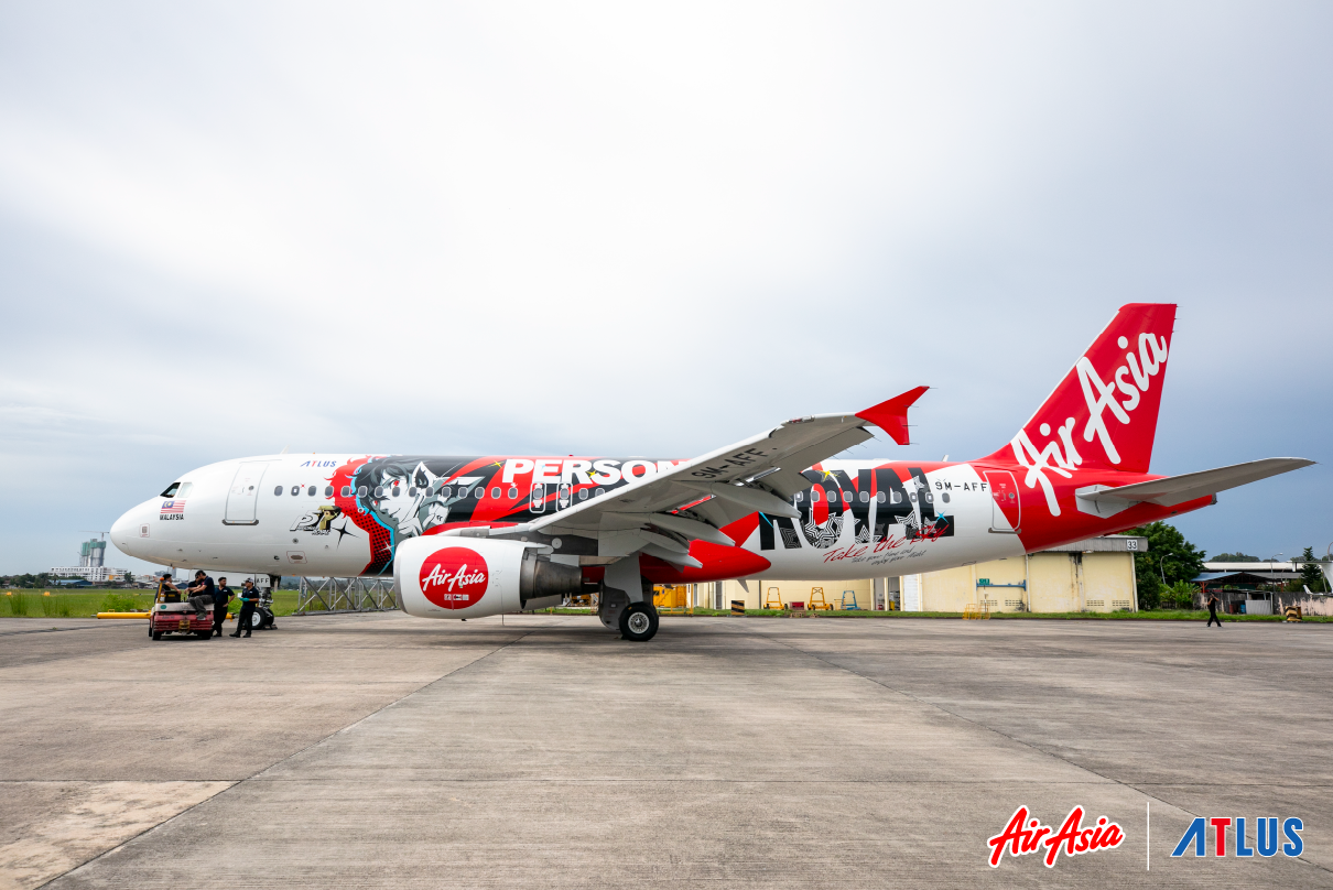 エアアジア」×「ペルソナ5 ザ・ロイヤル」のコラボ飛行機「Persona 5