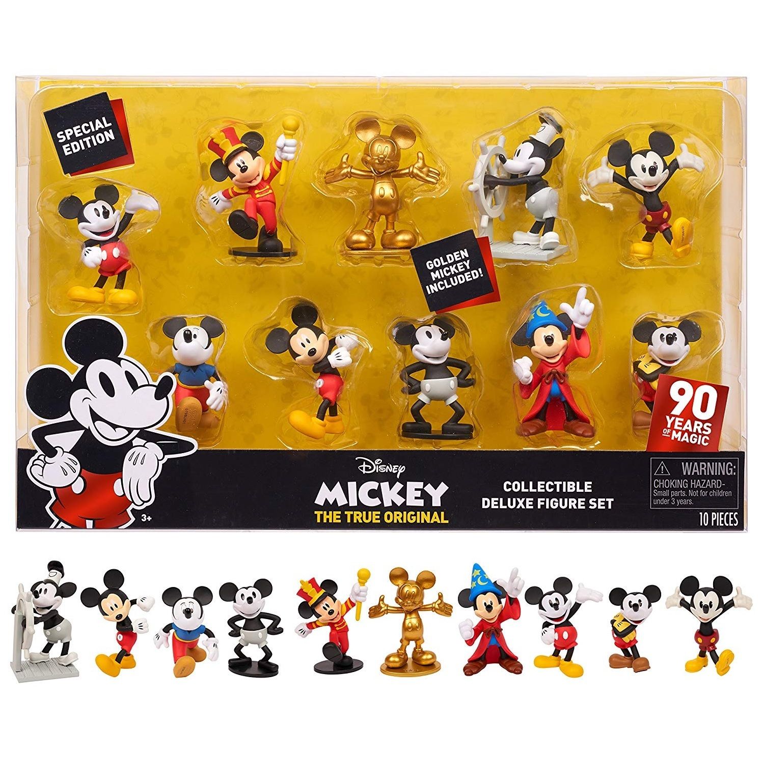 ミッキーマウス生誕90周年記念のミニフィギュア10体セットが入荷です