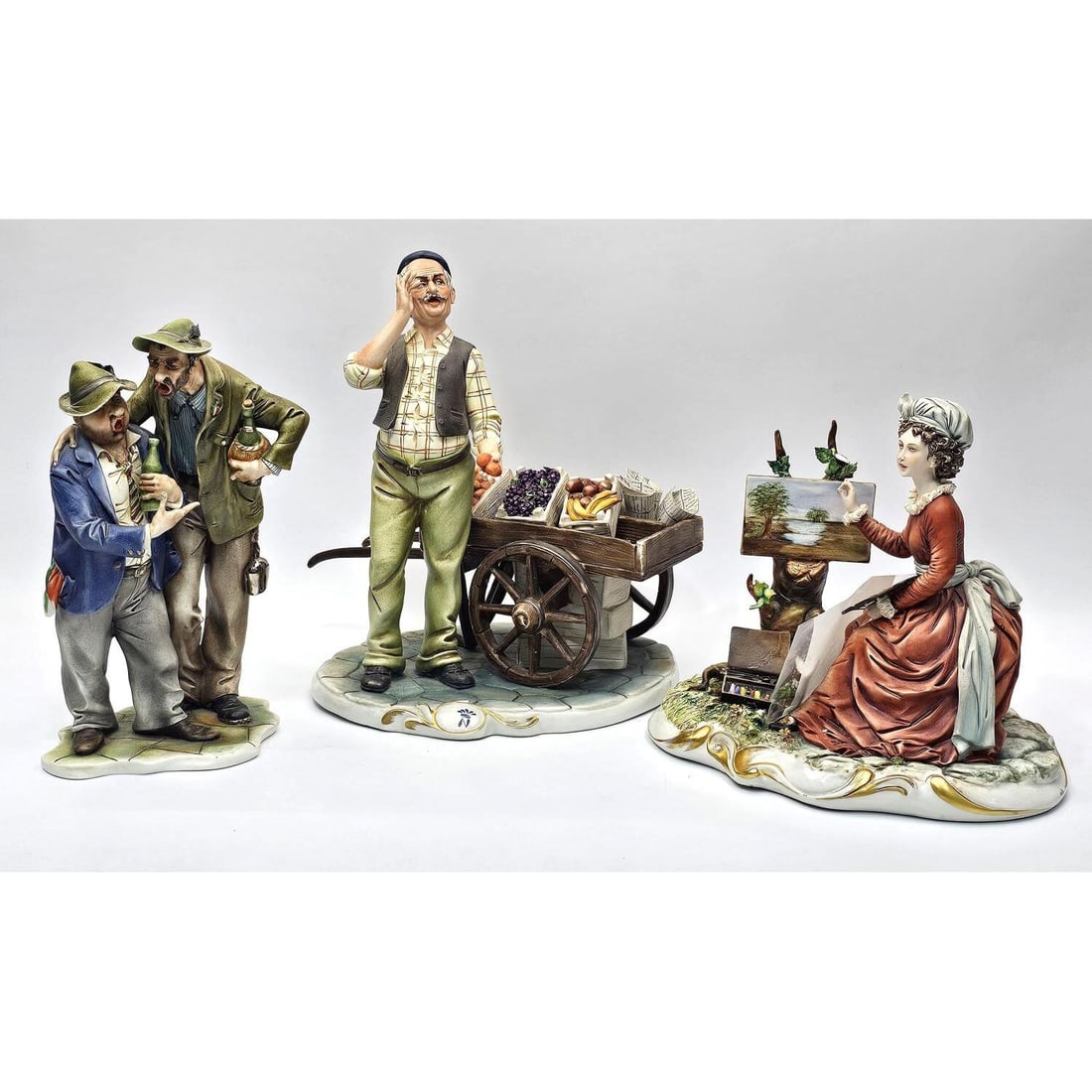 Antique Luigi Fabris (italian 1883 1952) Porcelain