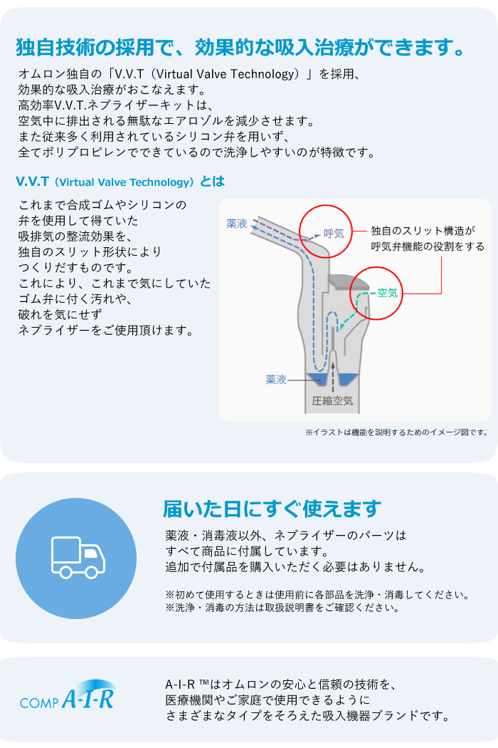 即納】オムロン 吸入器 コンプレッサー式ネブライザ ご家庭用