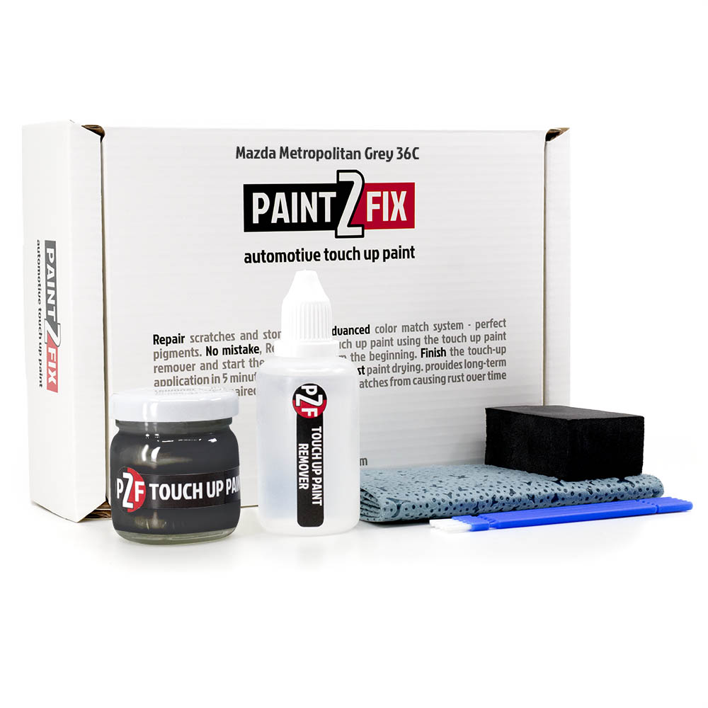 Mazda 36C Metropolitan Grey Touch Up Paint Kit - Scratch Repair
