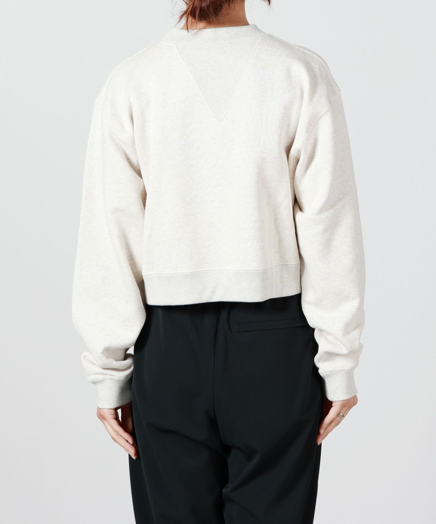 HYKE(ハイク)】 CROPPED SWEAT SHIRT｜PARIGOT ONLINE（パリゴオンライン）