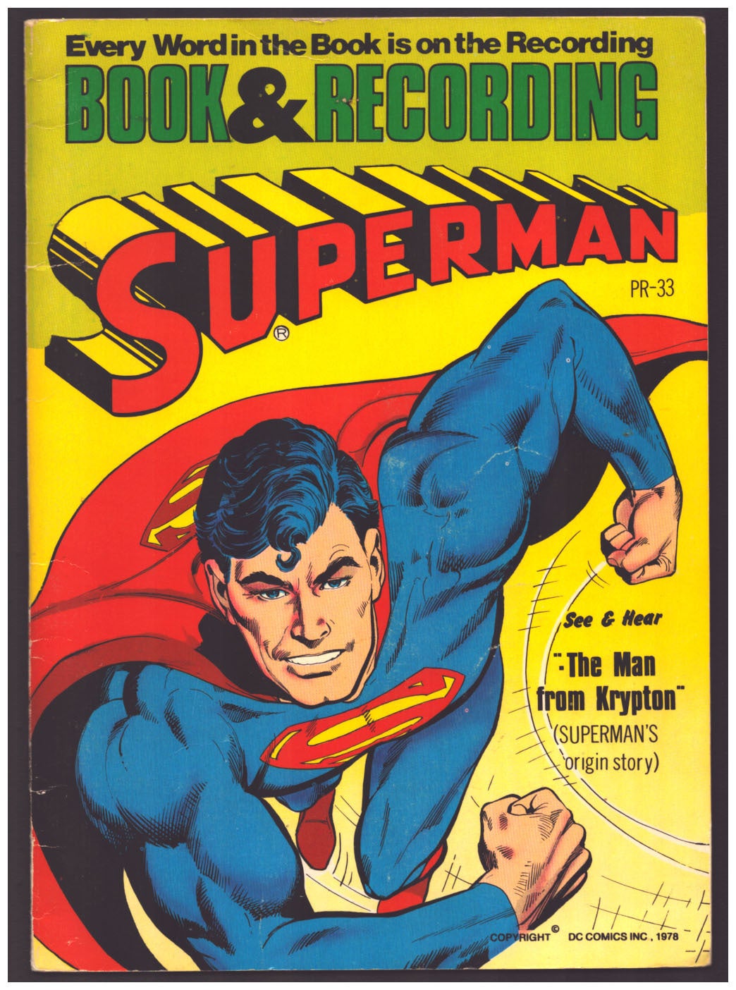 Superman: The Man from Krypton Comic and 45 RPM Record | Authors