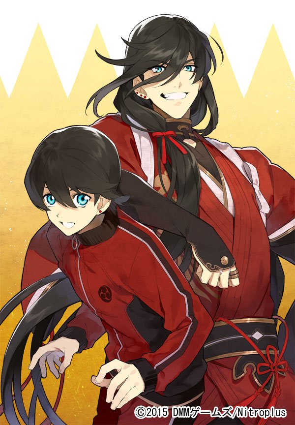 刀剣乱舞-ONLINE-」1周年記念】 和泉守兼定・堀川国広を、白峰氏に描き