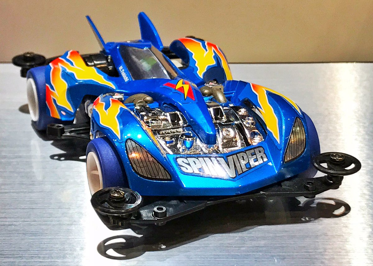 新製品速報】ミニ四駆 スピンバイパー パールブルースペシャル(VS