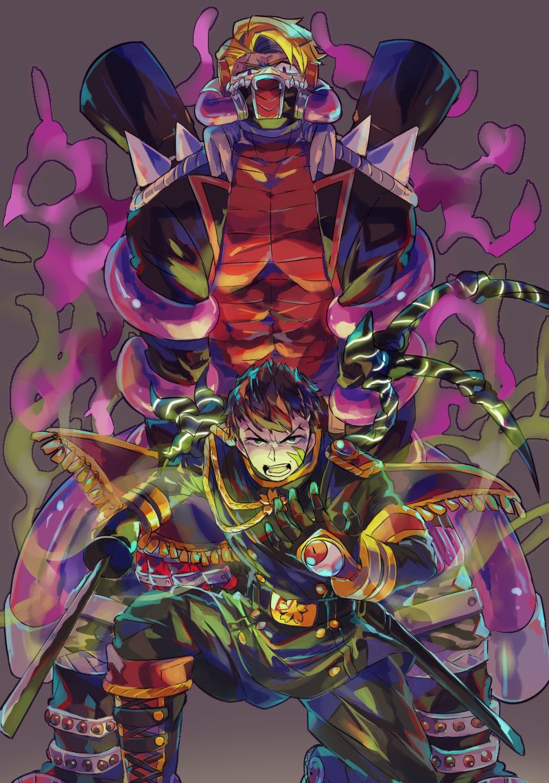 忠臣とグスタフ #コンパスお絵描き