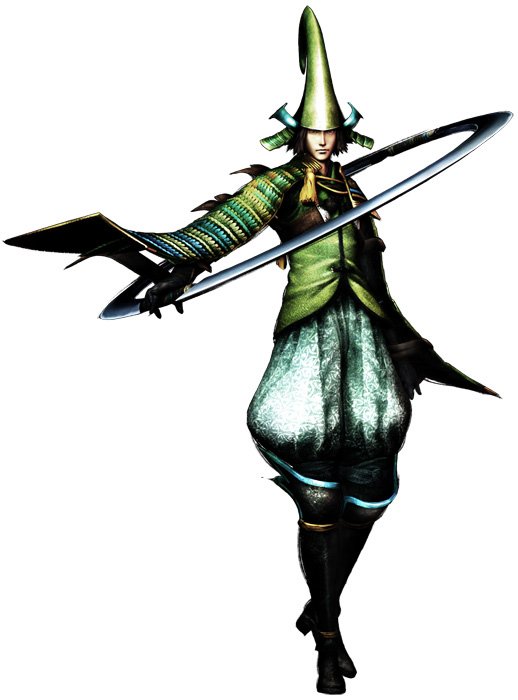 幸村伝情報】毛利 元就（武器：輪刀）：大きな輪が刃についた「輪刀