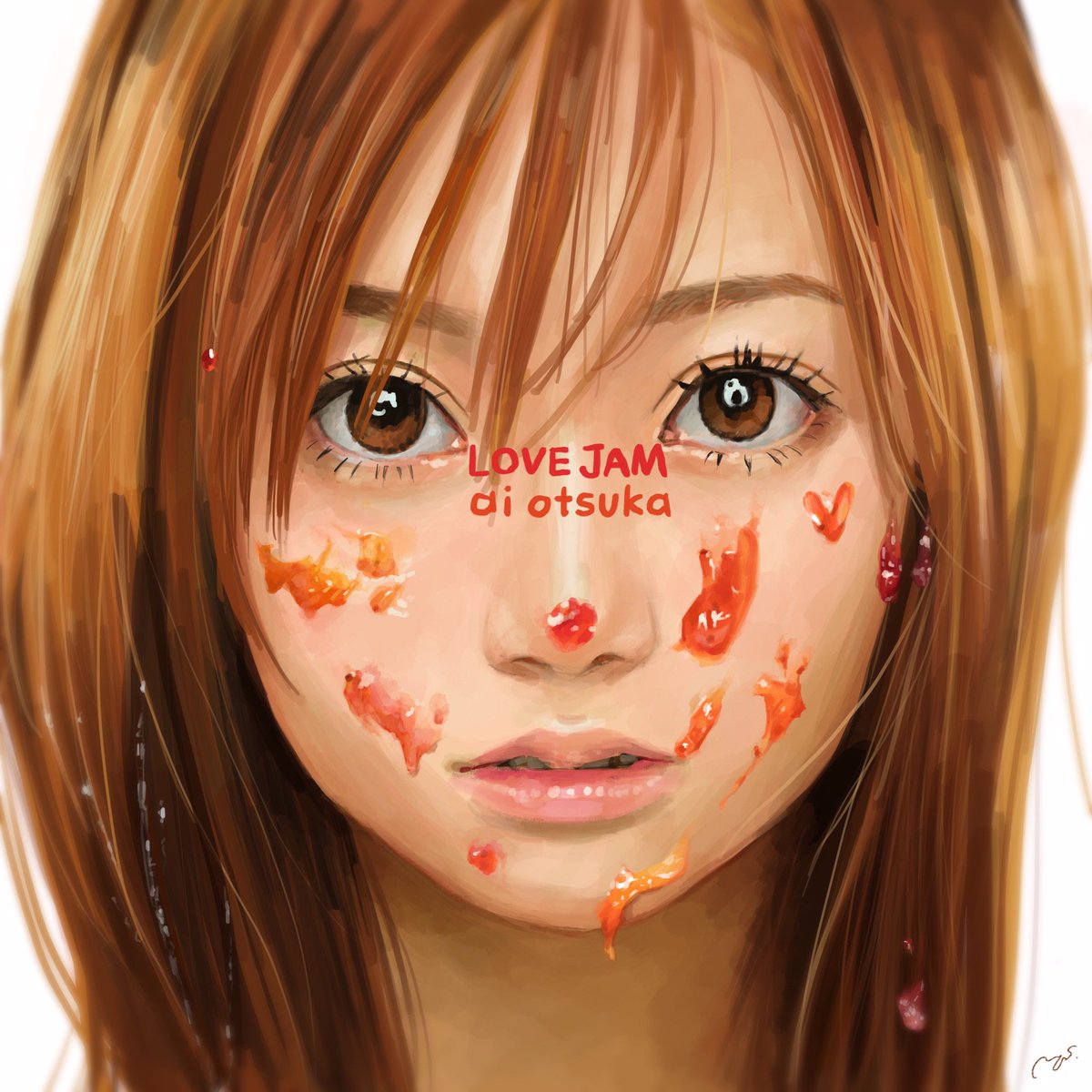 LOVE JAM / 大塚愛』 ファンアート描きました。 2004年のアルバム🍓