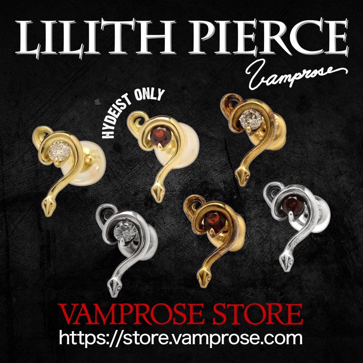 STAFF] HYDEプロデュース オリジナルピアス「LILITH PIERCE」受注販売