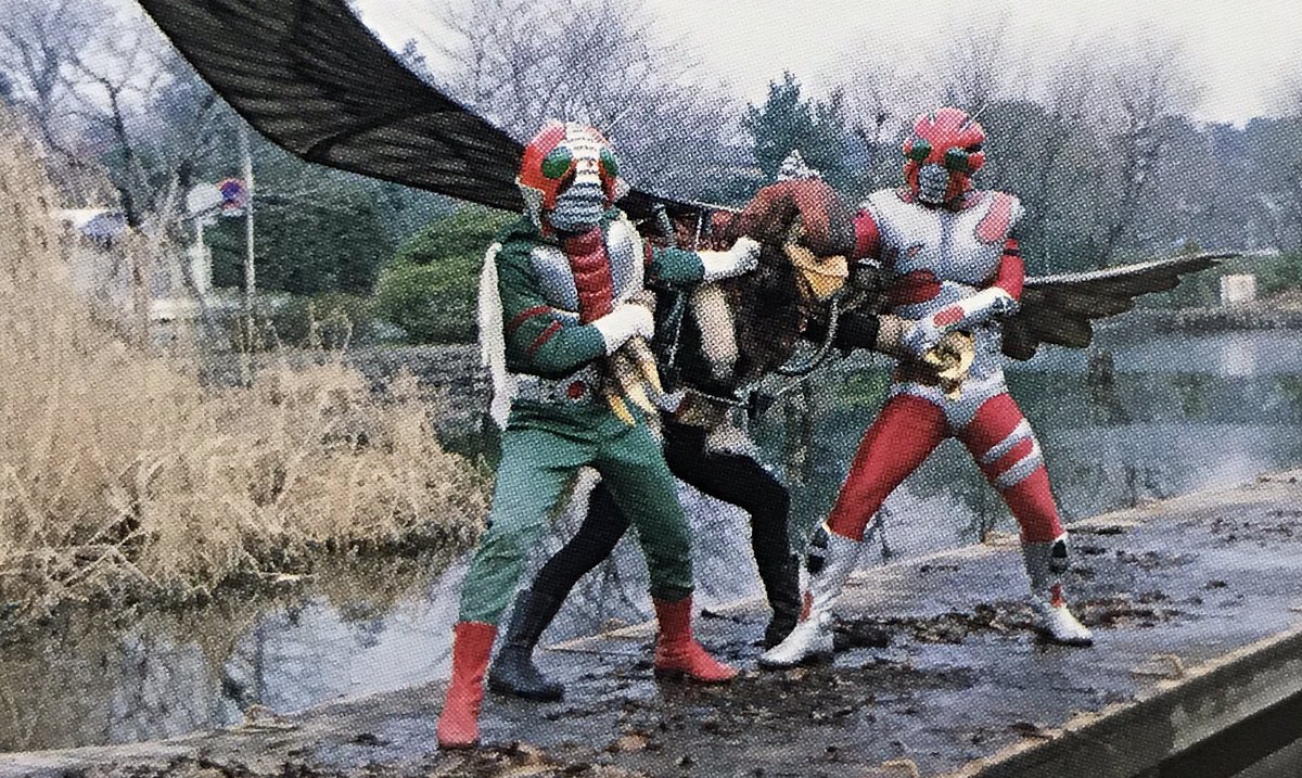 仮面ライダーV3 仮面ライダーZX 対 タカロイド 雑誌連載での戦い風景