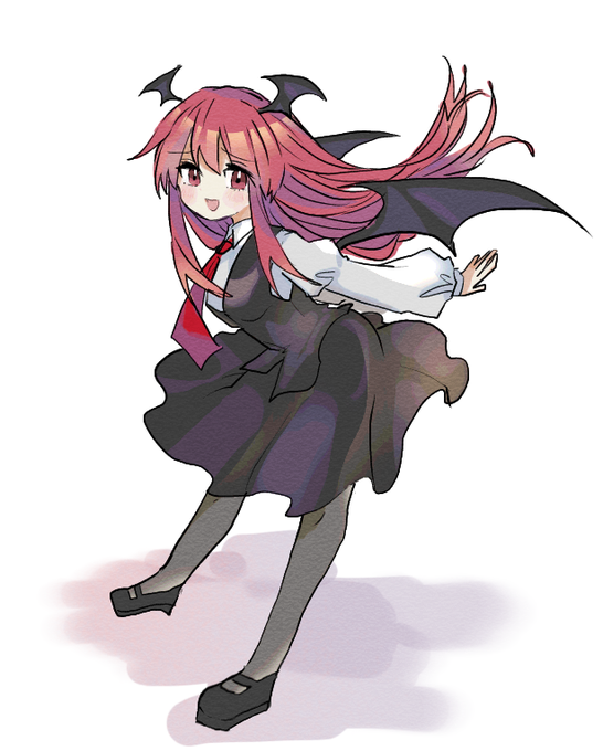 オリジナルイラスト 天使と悪魔ちゃん 色紙大 手描き 原画 女の子