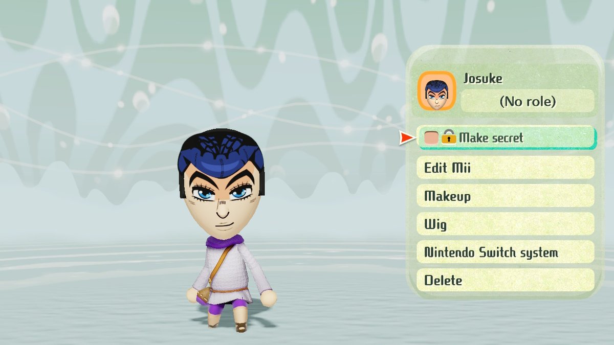 Made Josuke and Rohan miis, feel free to use them! Access key is