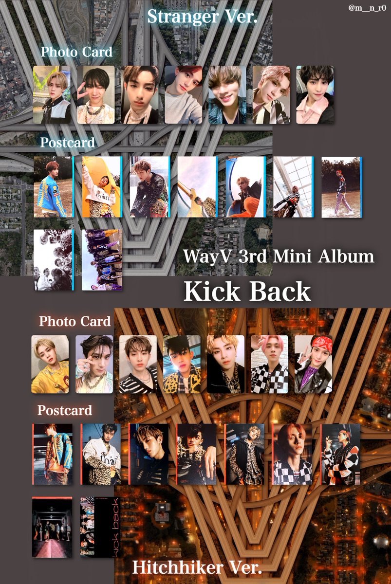 ⚡️] #WayV Kick Back Photo Card List pc Template