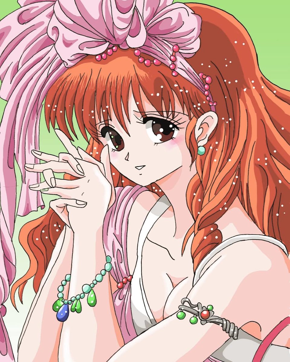 懐かしのアニメ映画「ウインダリア」よりヒロインのマーリン描きました