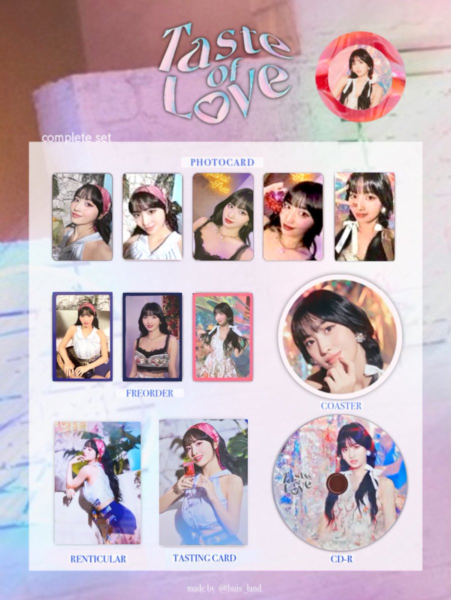 Taste of love トレカリスト🏖 保存⇒RT+いいね(お気持ちフォロー