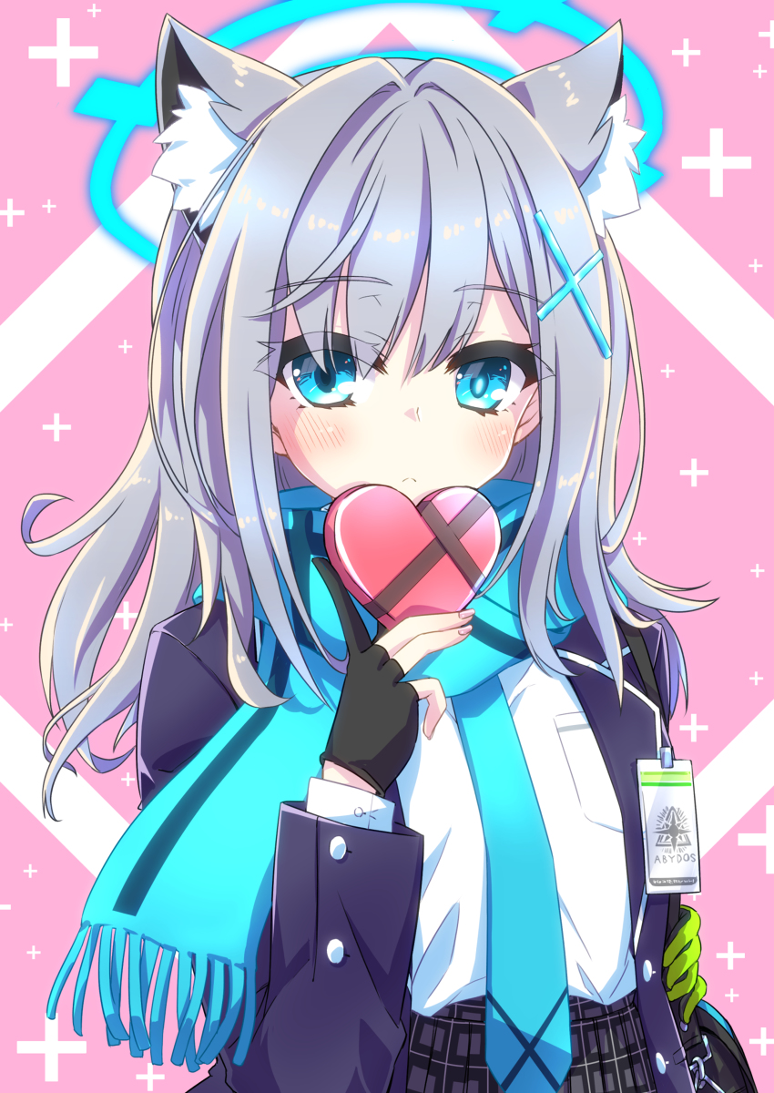 バレンタイン ファンアート R*N様 シロコ ブルアカ 色紙