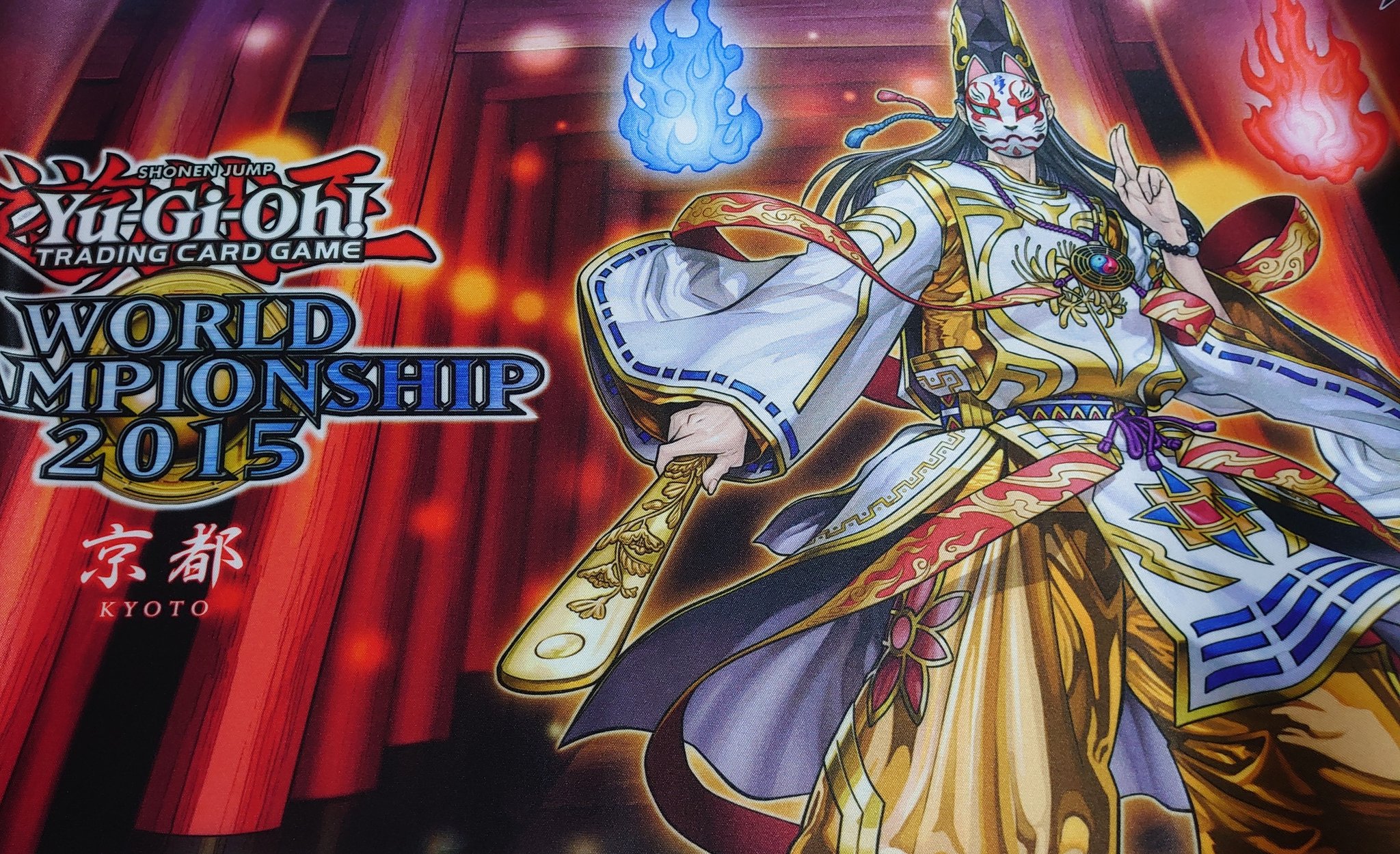 遊戯王WORLDCHAMPIONSHIP2015 プレイマット 極刀の武者 左京 遊戯王