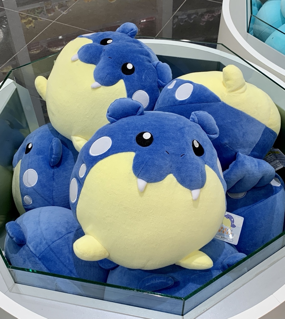 もちふわクッション ヌオー・タマザラシ入荷 #ポケモンセンター