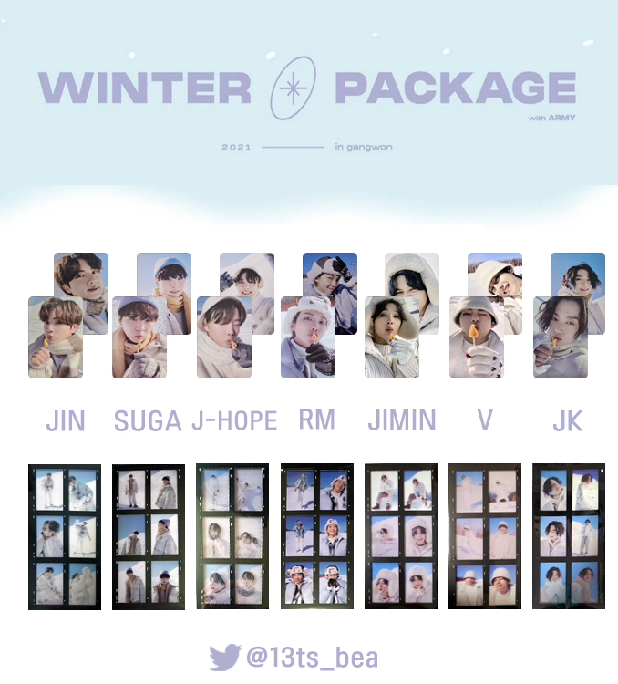 BTS 2021 WINTER PACKAGE] TEMPLETE WISHLIST RANDOM: PHOTOCARDS & 6
