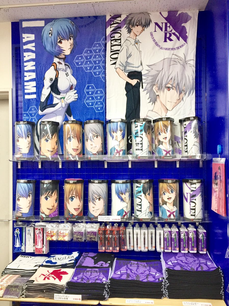 コーナー情報】「エヴァンゲリオン」のグッズコーナーを6階にしており