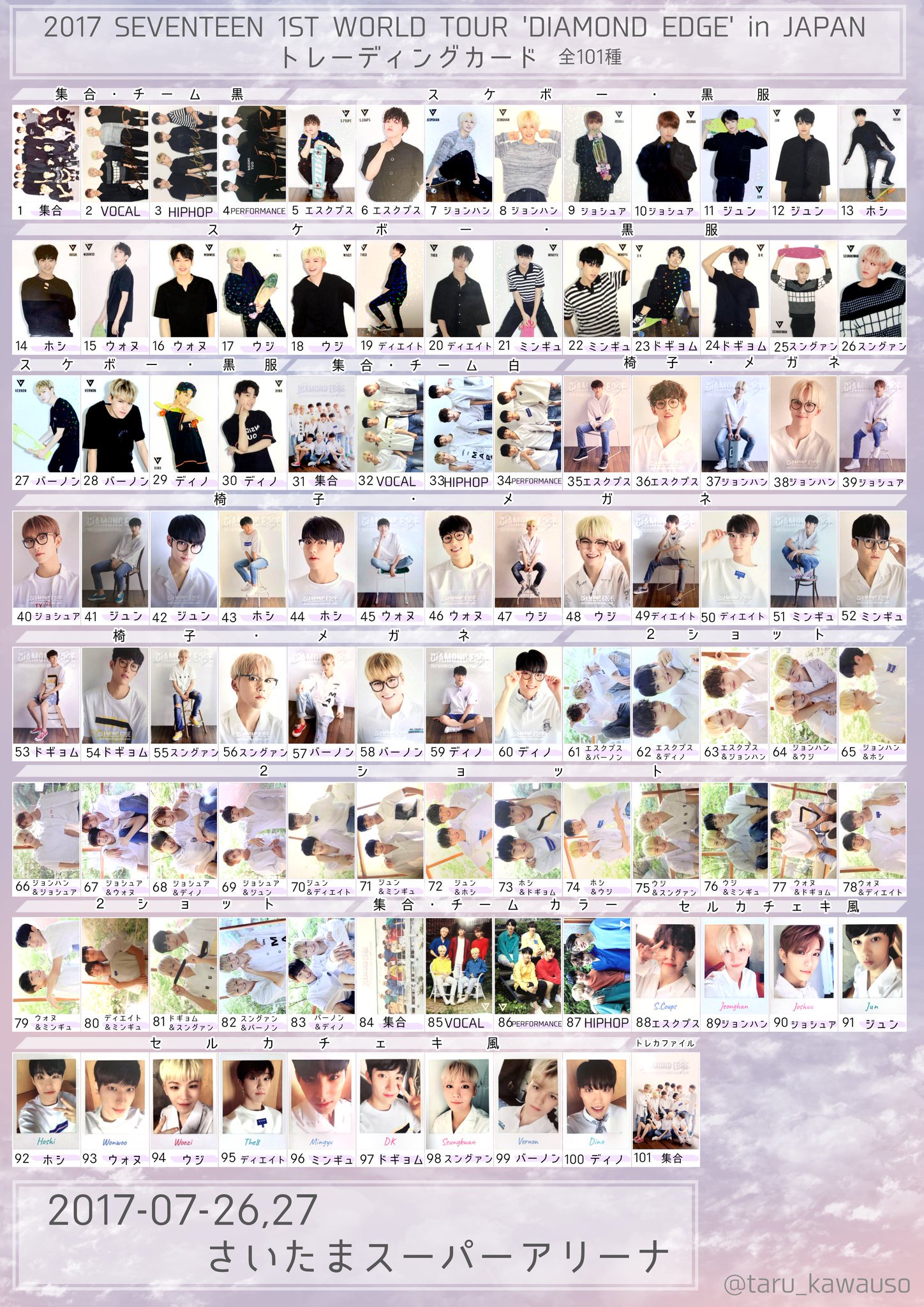 seventeen エスクプス ソウルコン チェキトレカ SEVENTEEN エスクプス