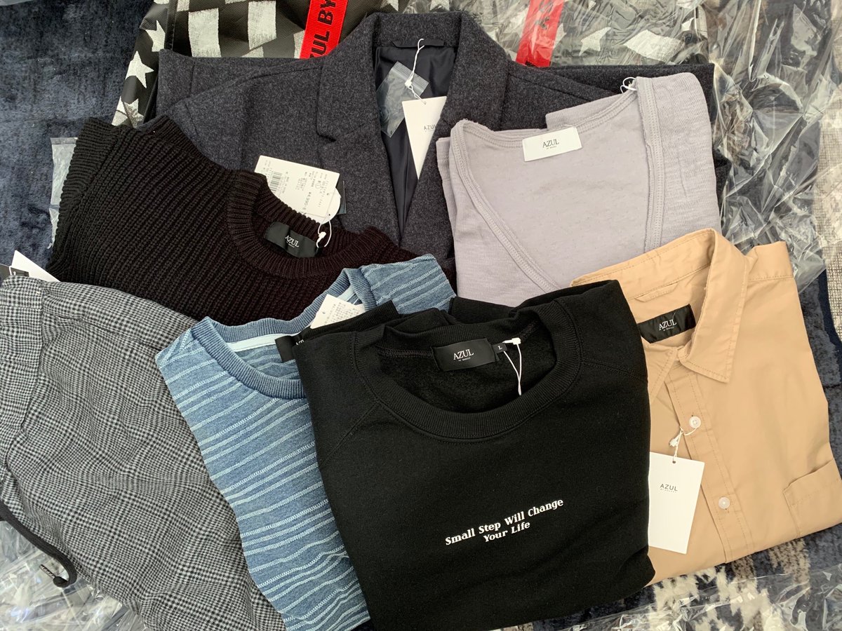 Azul by moussy メンズ 福袋 はこんな感じ。去年ダウンだったから今年