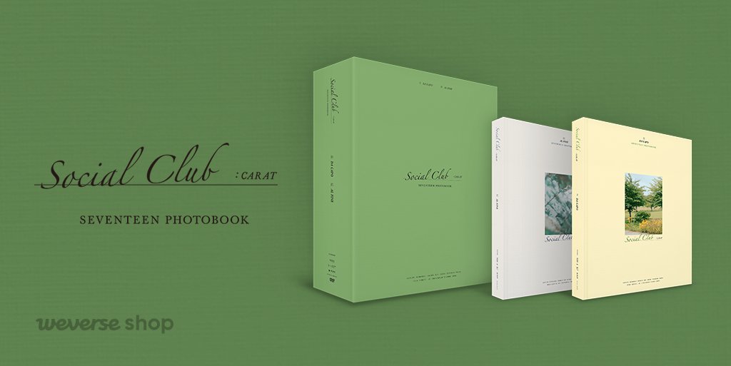 SEVENTEEN PHOTOBOOK 'SOCIAL CLUB : CARAT' for pre-order Meet