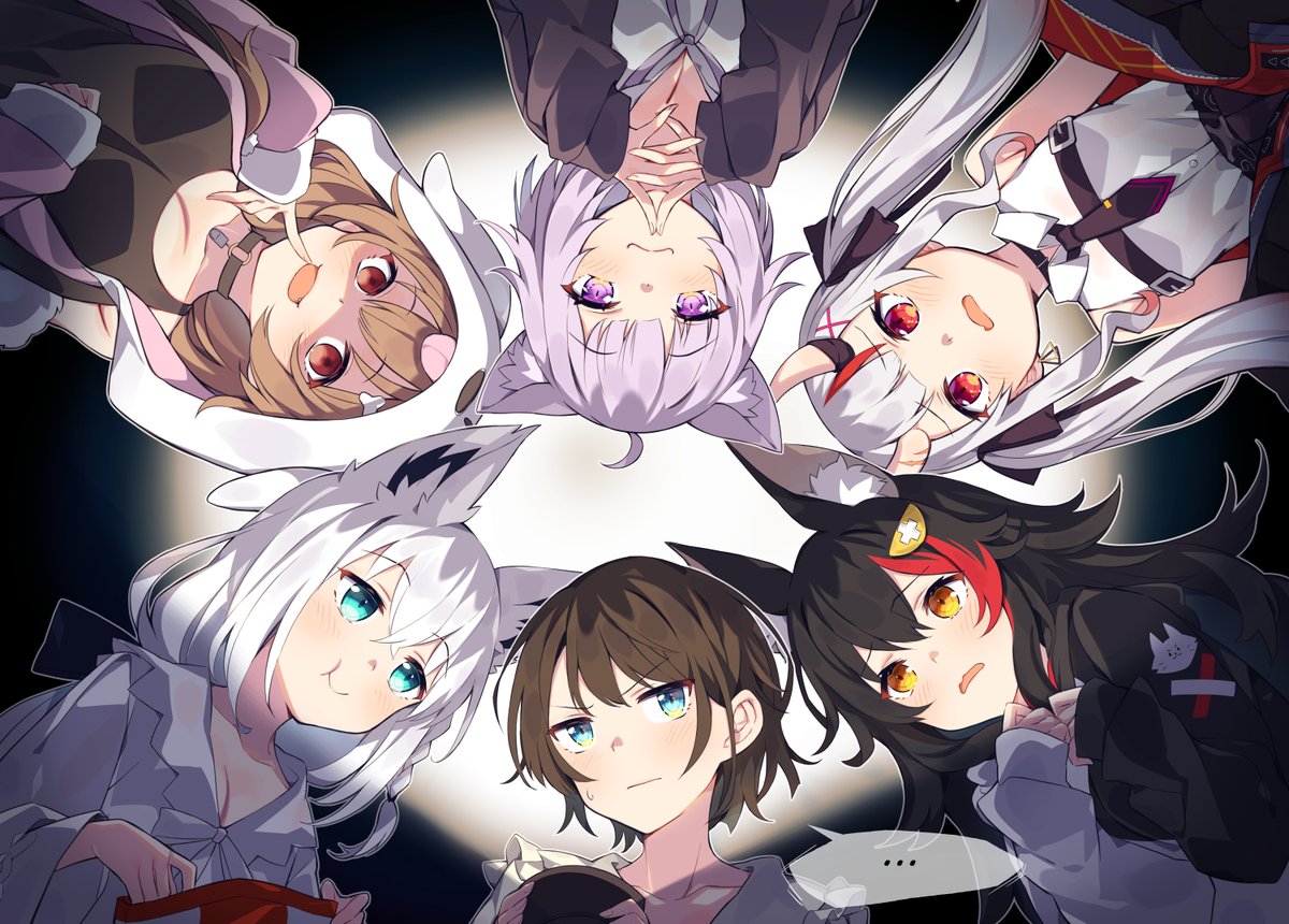 戌神ころね ,百鬼あやめ ,猫又おかゆ ,大神ミオ ,大空スバル ,白上