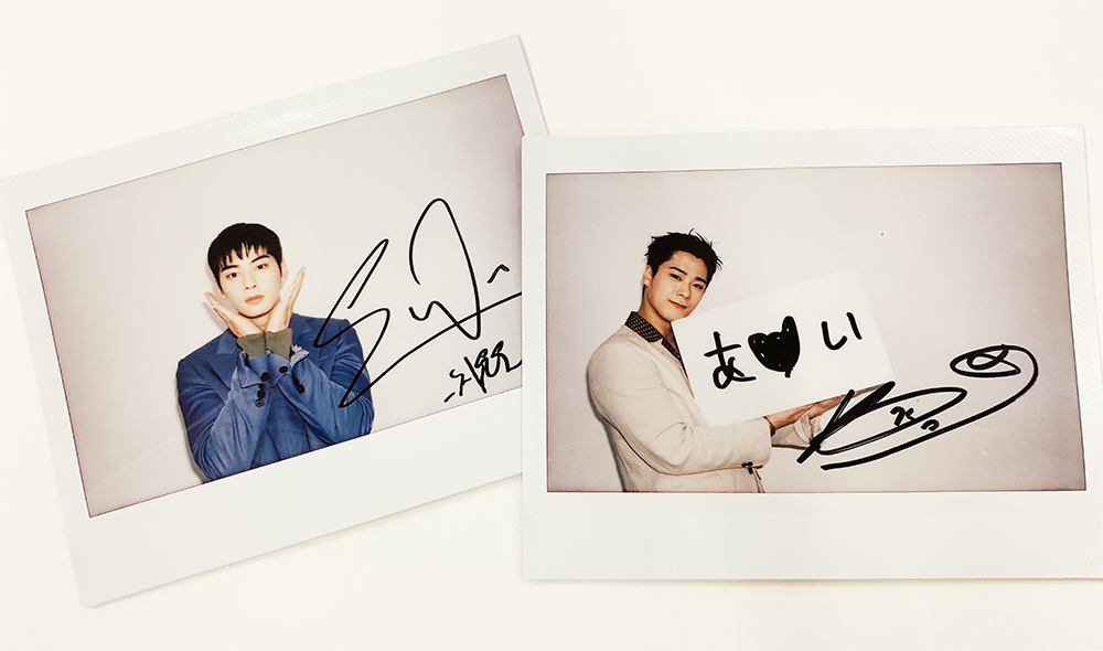 チャウヌ サイン入りチェキ 韓流ぴあ ASTRO チャウヌ 直筆サイン