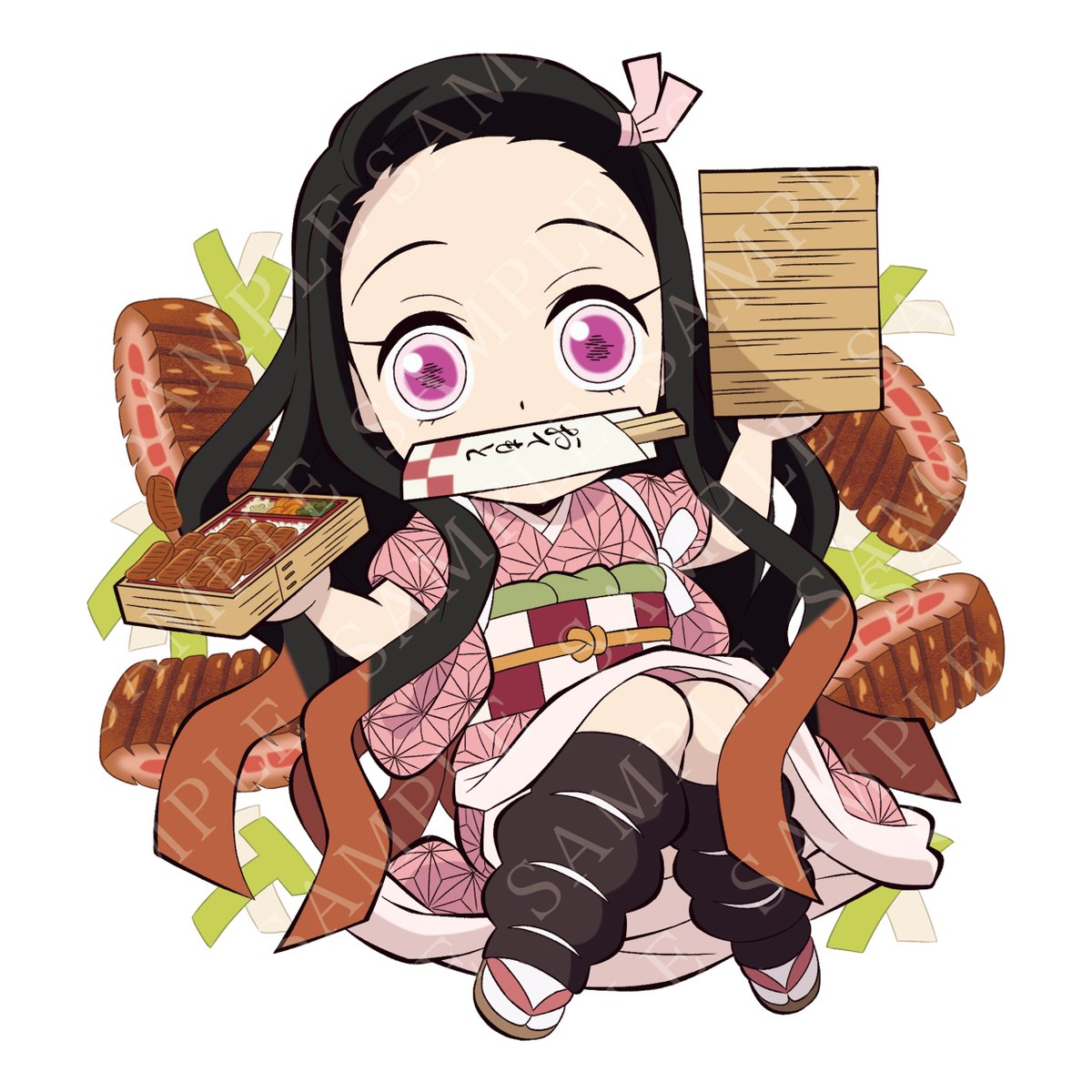 スタンディPOP原画版 竈門禰豆子 ダイニング　書き下ろしイラスト 鬼滅の刃