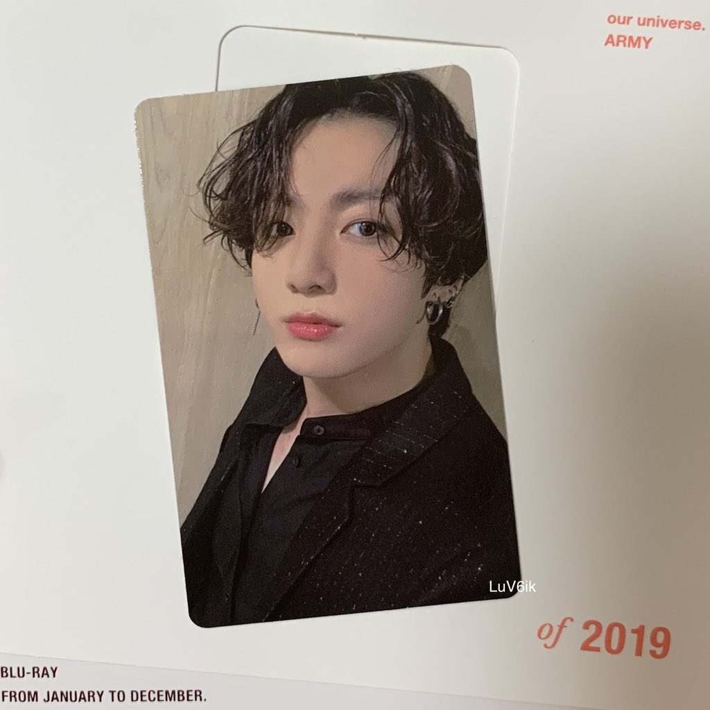 BTS Memories of 2019 Blu - Ray Jungkook Photocard