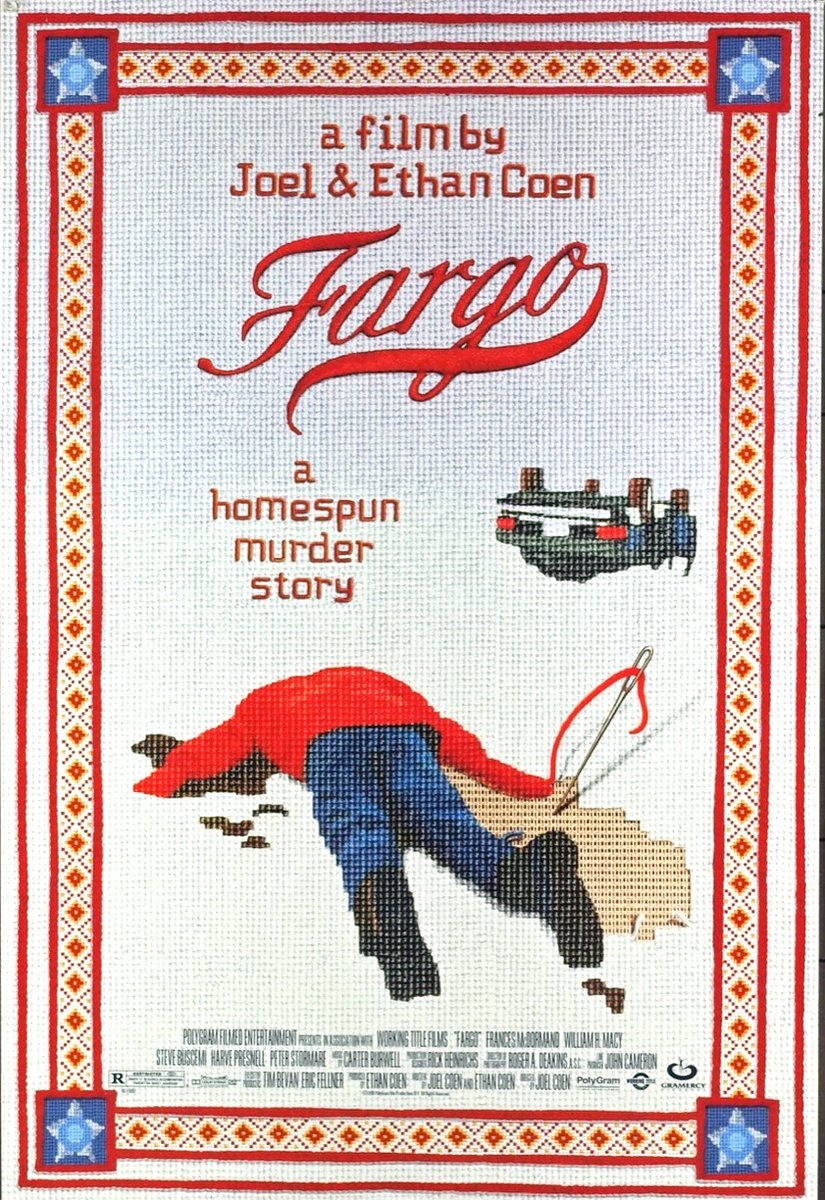 ポスター】ファーゴ （1996年）Fargo 1番オリジナル、刺繍途中な感じが
