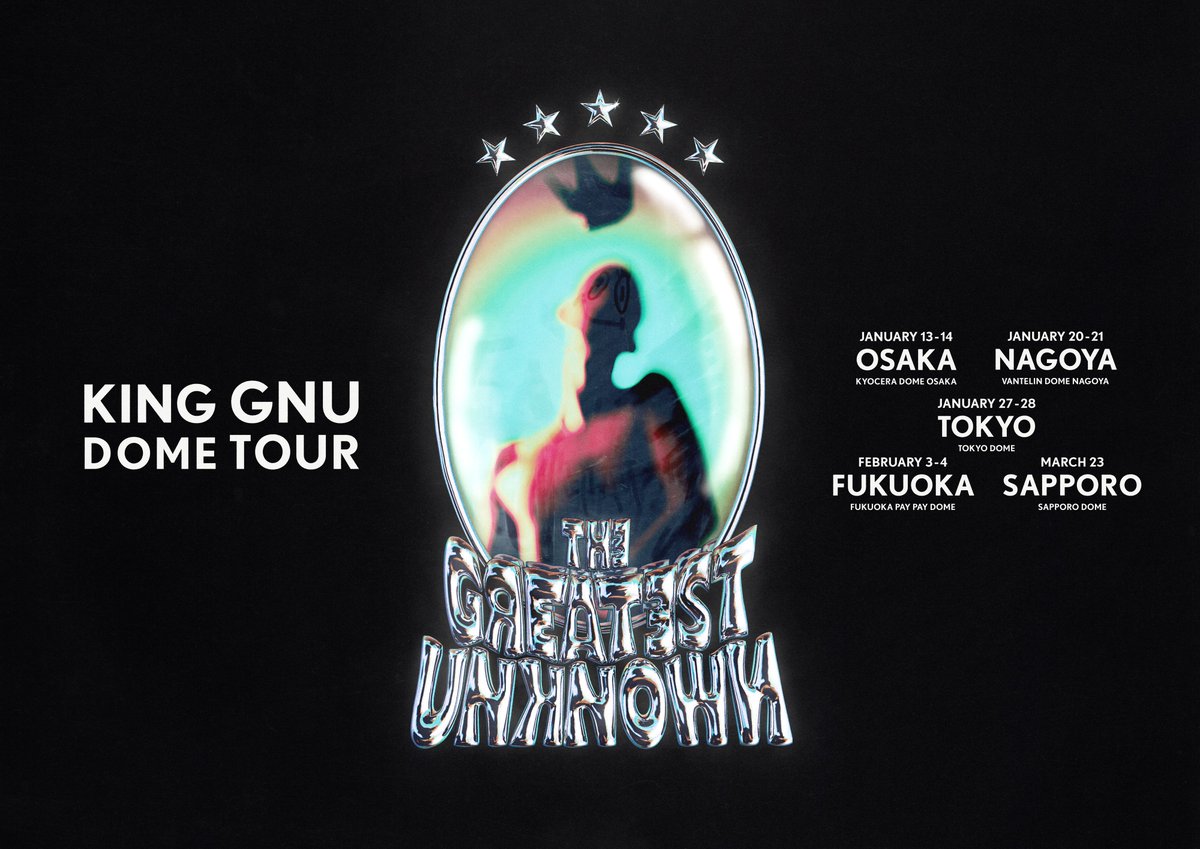 King Gnu Dome Tour 「THE GREATEST UNKNOWN」 💿ALBUM予約購入者限定