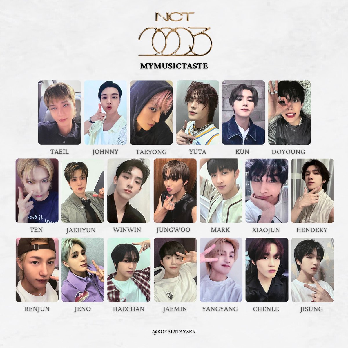 NCT The 4th Album 'GOLDEN AGE' Photocard/ PC templates 엔시티 골든